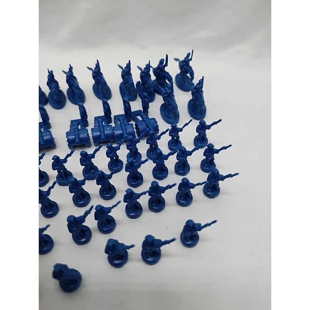 Set Of (60) 2003 Risk Blue Board Game Player Pieces